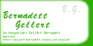 bernadett gellert business card
