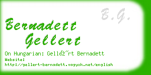 bernadett gellert business card